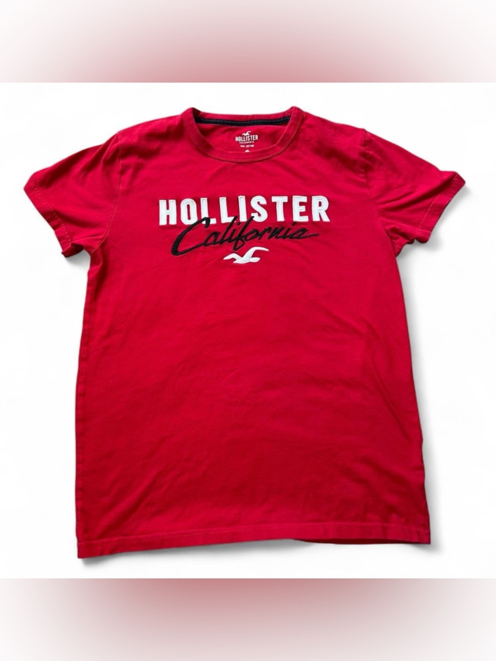 Hollister California Logo Tee - Red, Women's Size Small